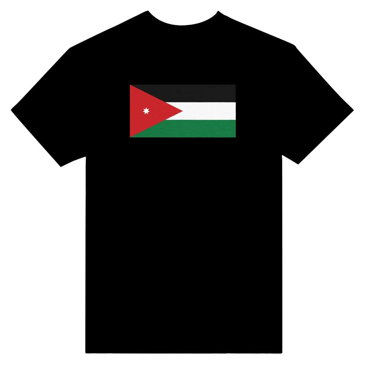 T-shirt drapeau jordanie coton mélangé brodé élégant