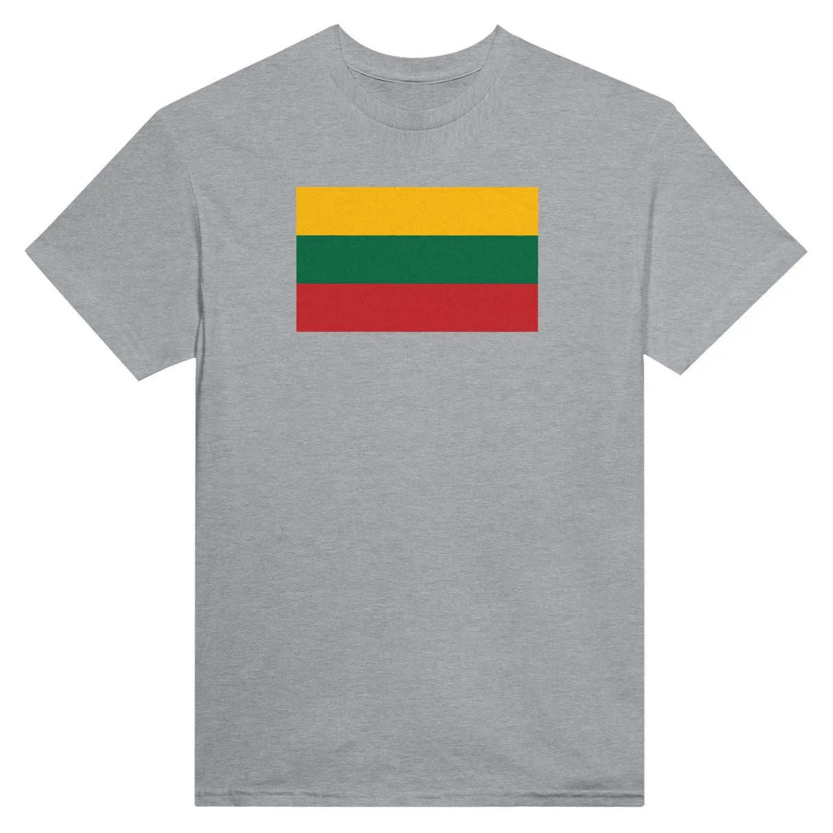 T-shirt drapeau lituanie coton épais brodé manches longues