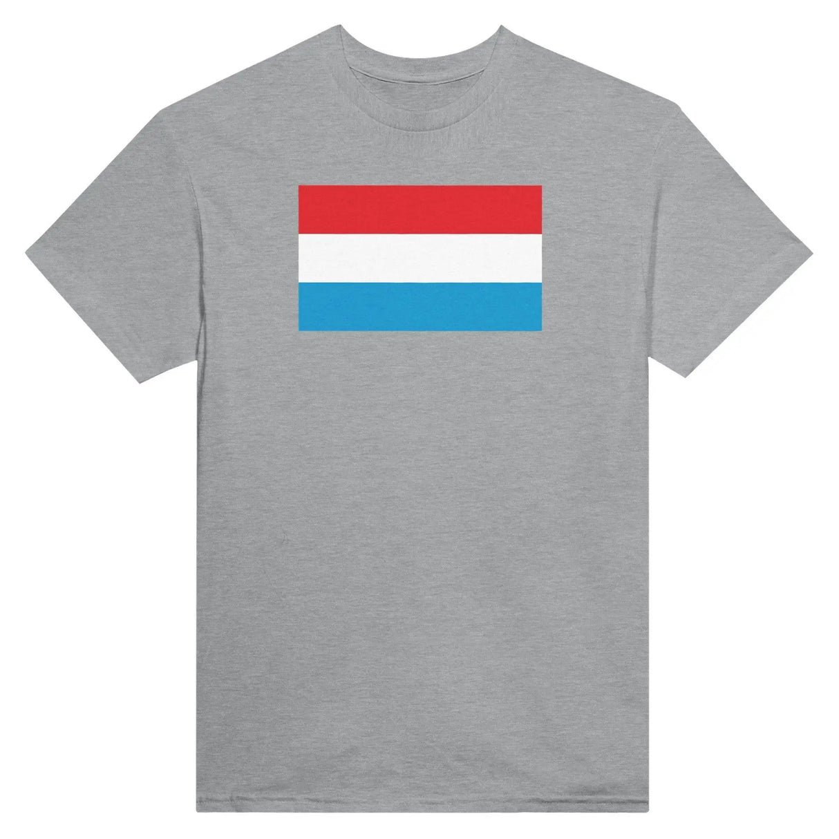 T-shirt drapeau luxembourg brodé coton mélangé élégant