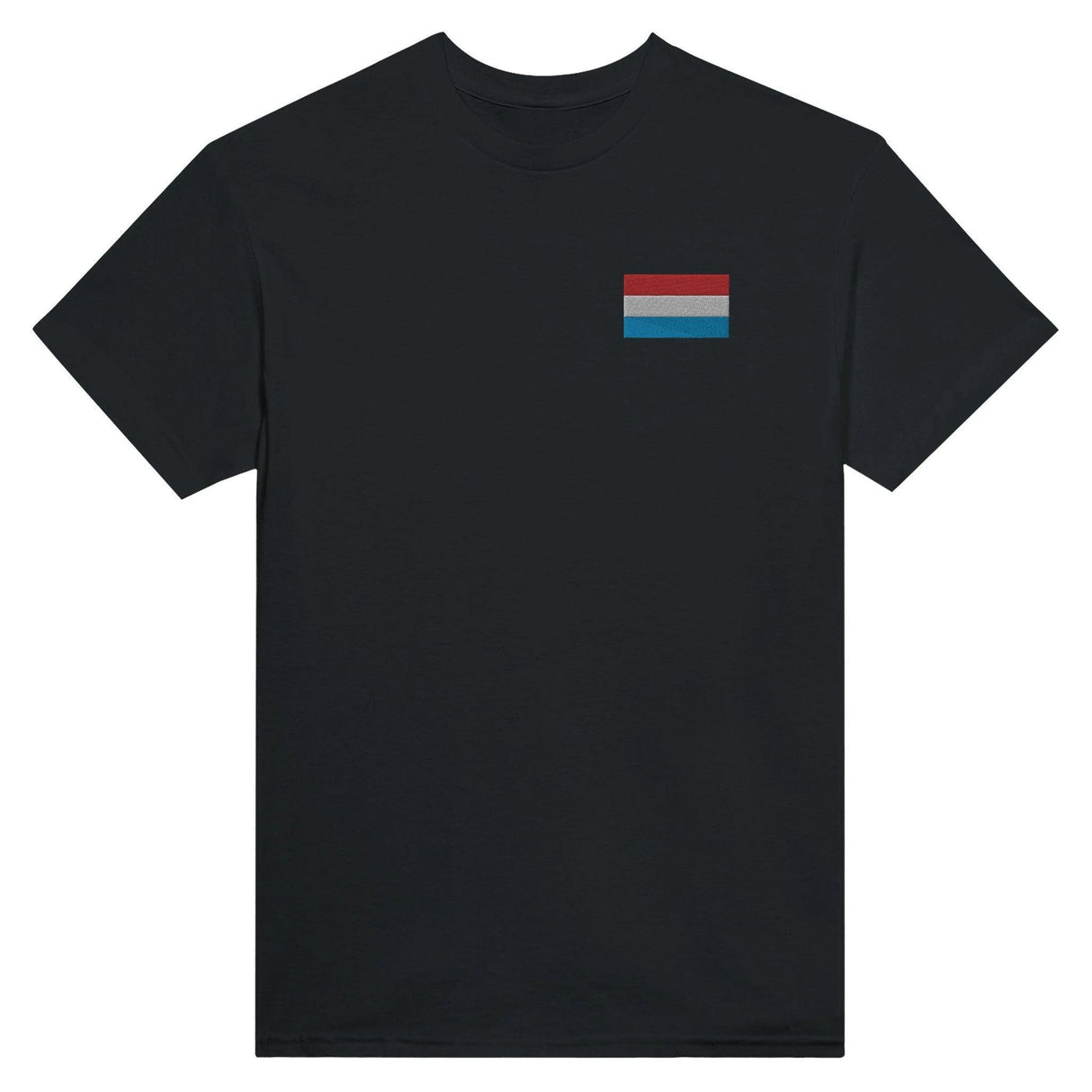 T-shirt drapeau luxembourg broderie couleur coton épais