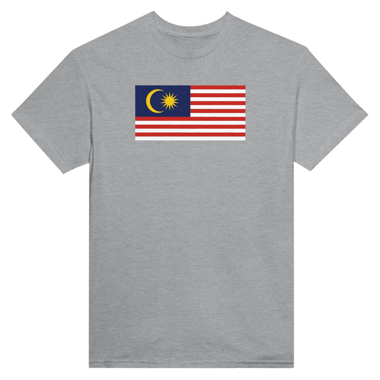 T-shirt drapeau malaisie coton mélangé brodé manches longues