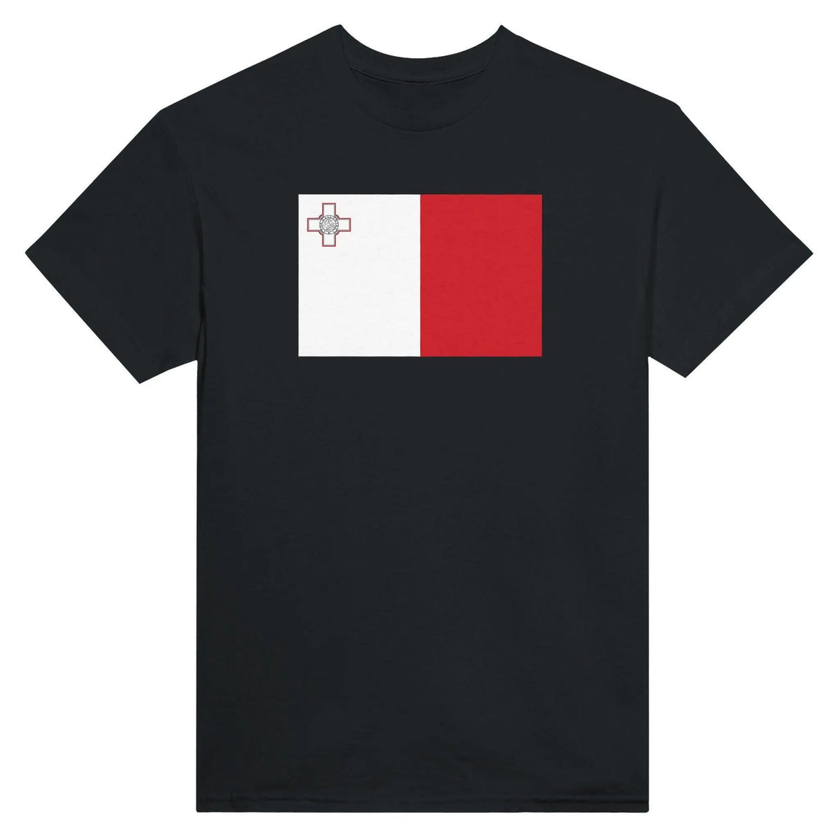T-shirt drapeau malte coton mélangé brodé élégant
