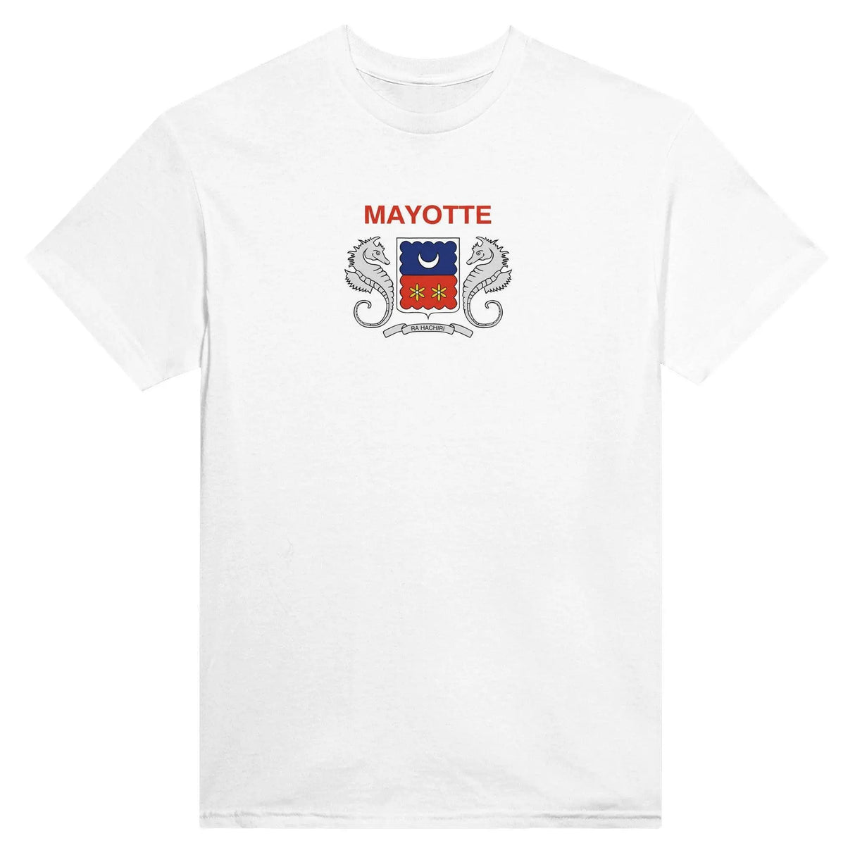 T-shirt drapeau mayotte coton mélangé brodé manches longues