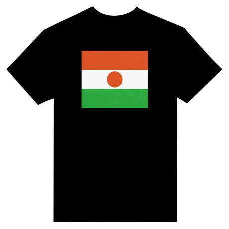 T-shirt drapeau niger brodé coton mélangé manches longues