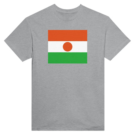 T-shirt drapeau niger brodé coton mélangé manches longues