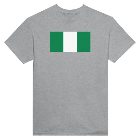T-shirt drapeau nigeria brodé coton mélangé élégant
