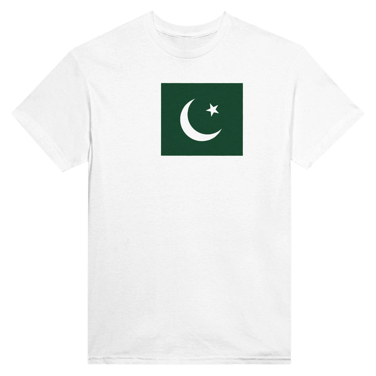 T-shirt drapeau pakistan brodé coton mélangé élégant