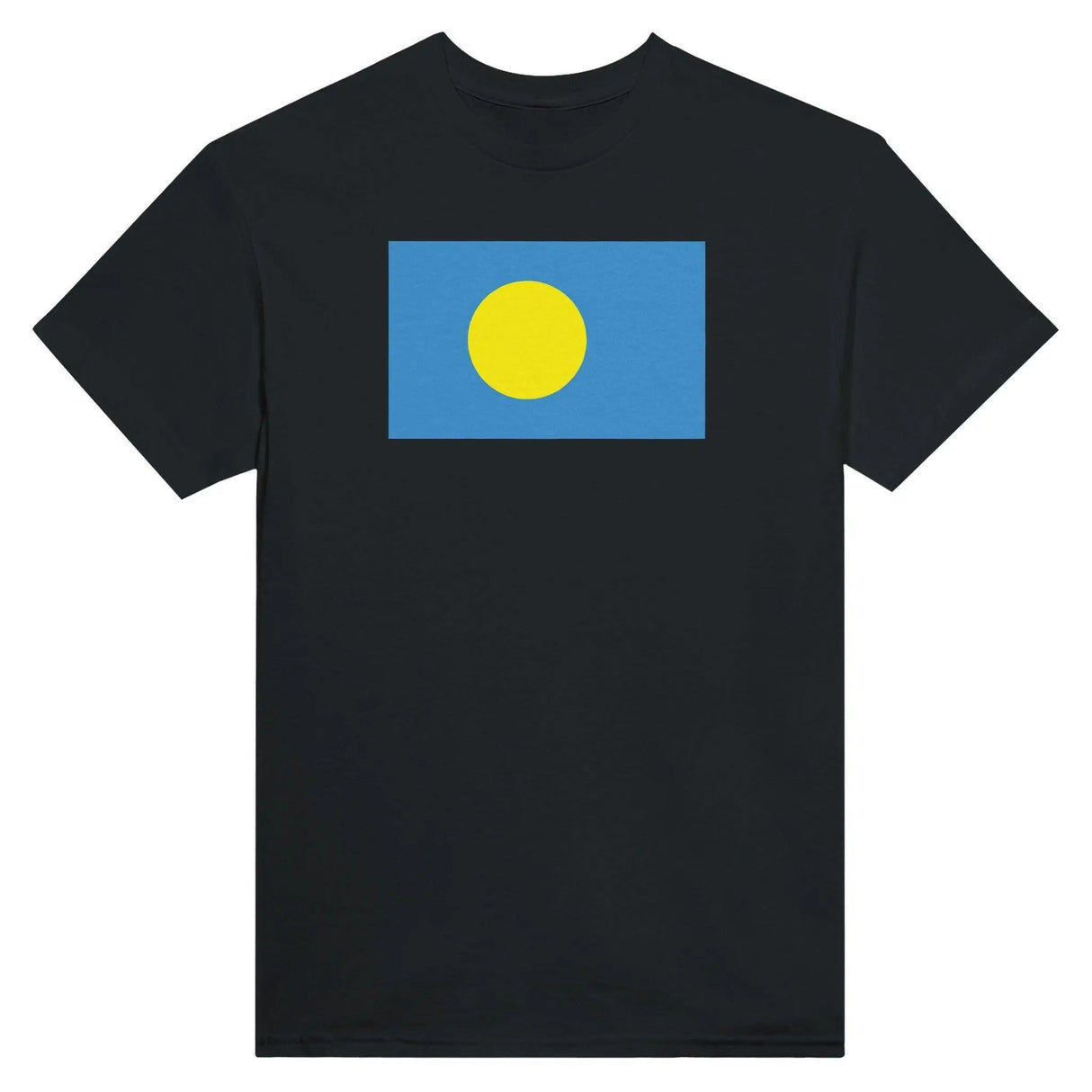 T-shirt drapeau palaos brodé en coton mélangé élégant