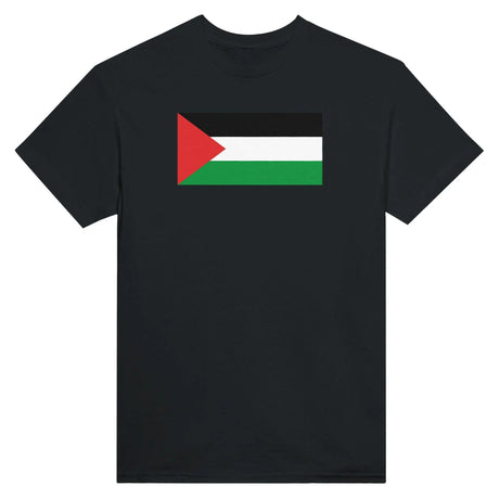 T-shirt drapeau palestine coton mélangé brodé manches longues