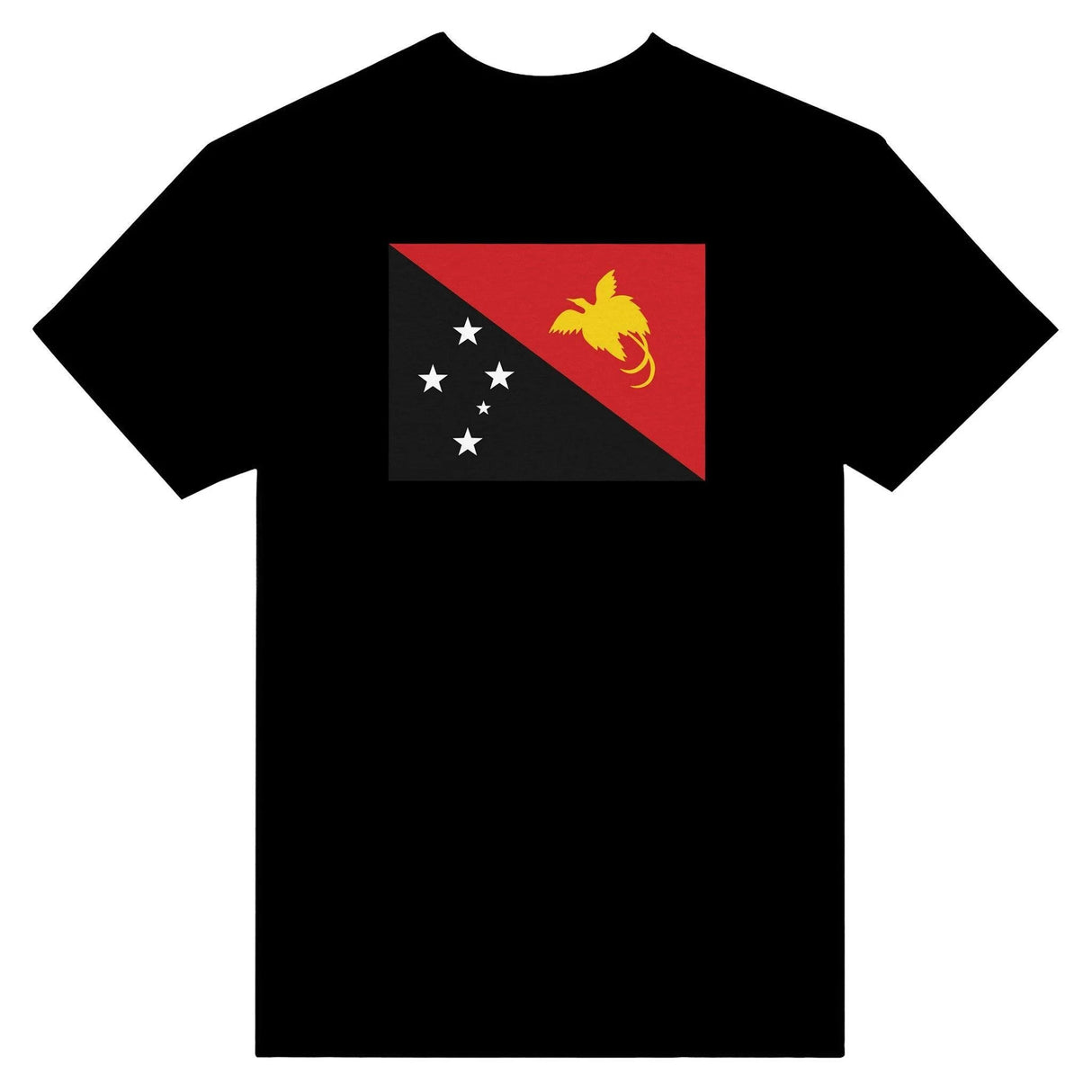 T-shirt drapeau papouasie-nouvelle-guinée brodé coton épais