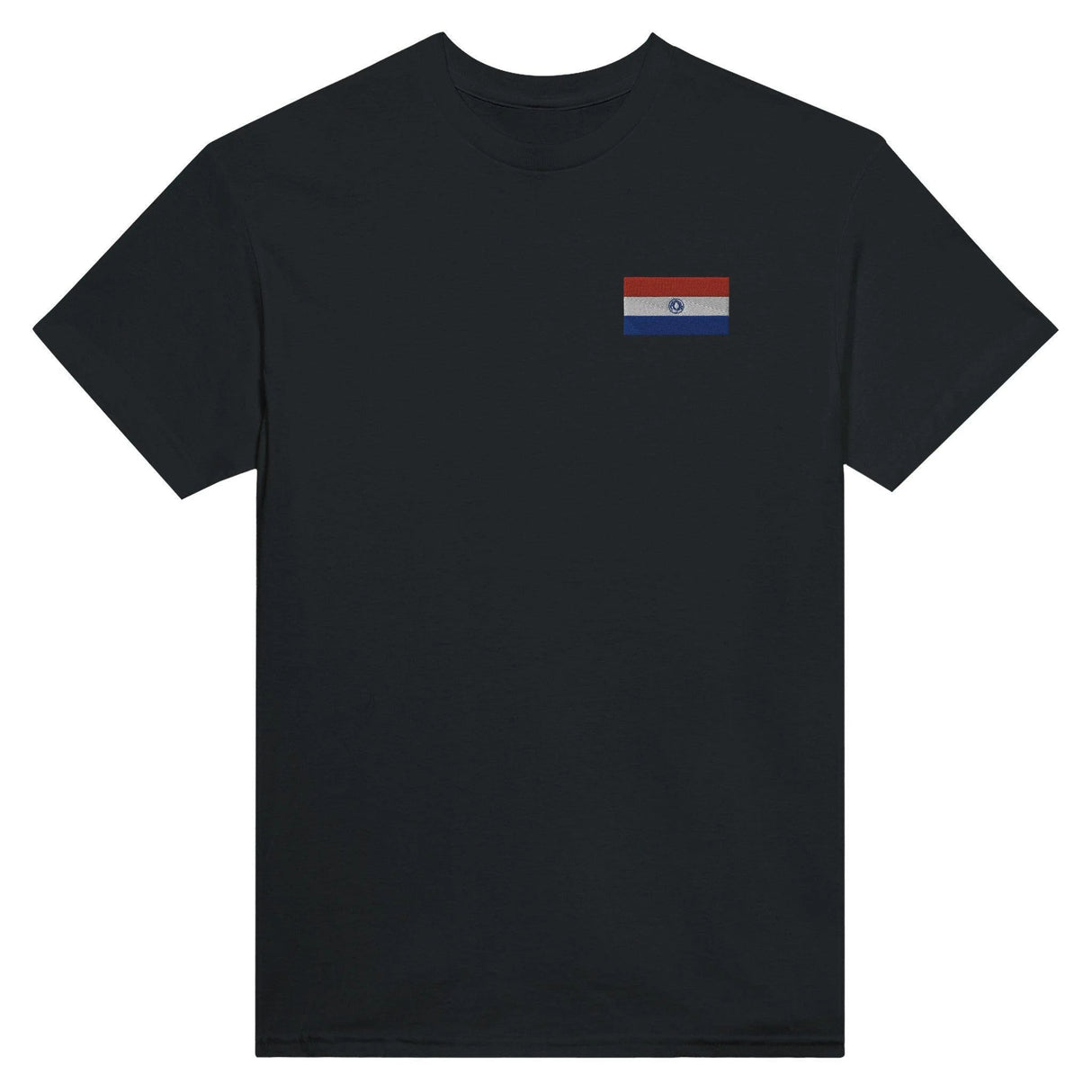 T-shirt drapeau paraguay broderie couleur coton épais