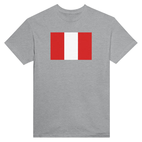 T-shirt drapeau pérou coton mélangé brodé manches longues