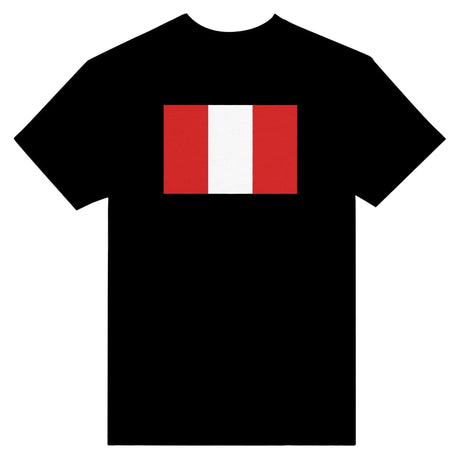 T-shirt drapeau pérou coton mélangé brodé manches longues