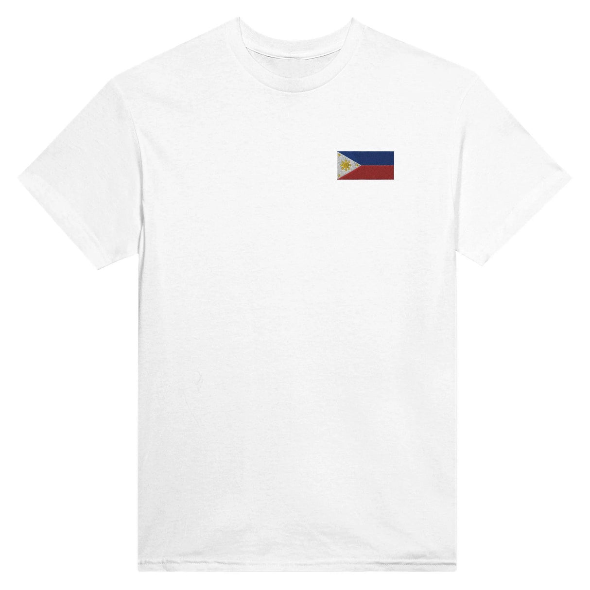 T-shirt drapeau philippines broderie couleur coton épais