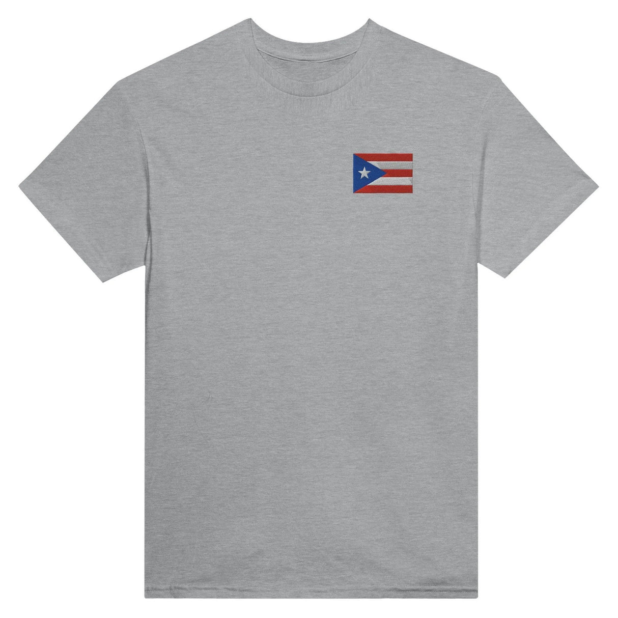 T-shirt drapeau porto rico broderie couleur coton épais