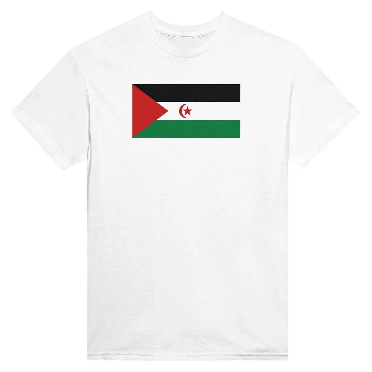 T-shirt drapeau république arabe sahraouie brodé coton
