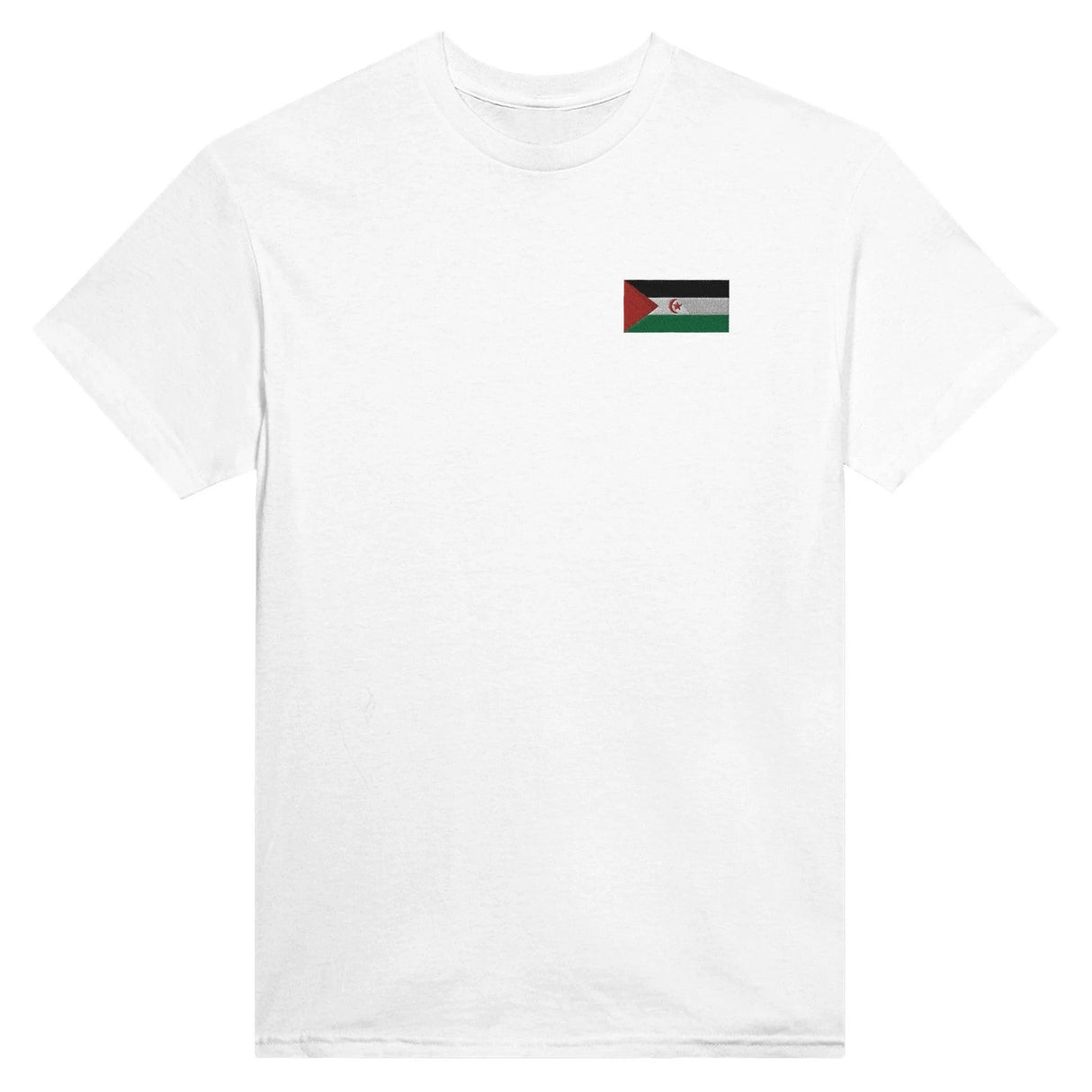 T-shirt drapeau république arabe sahraouie broderie coton