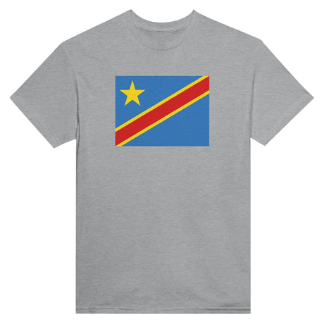 T-shirt drapeau république démocratique du congo coton brodé