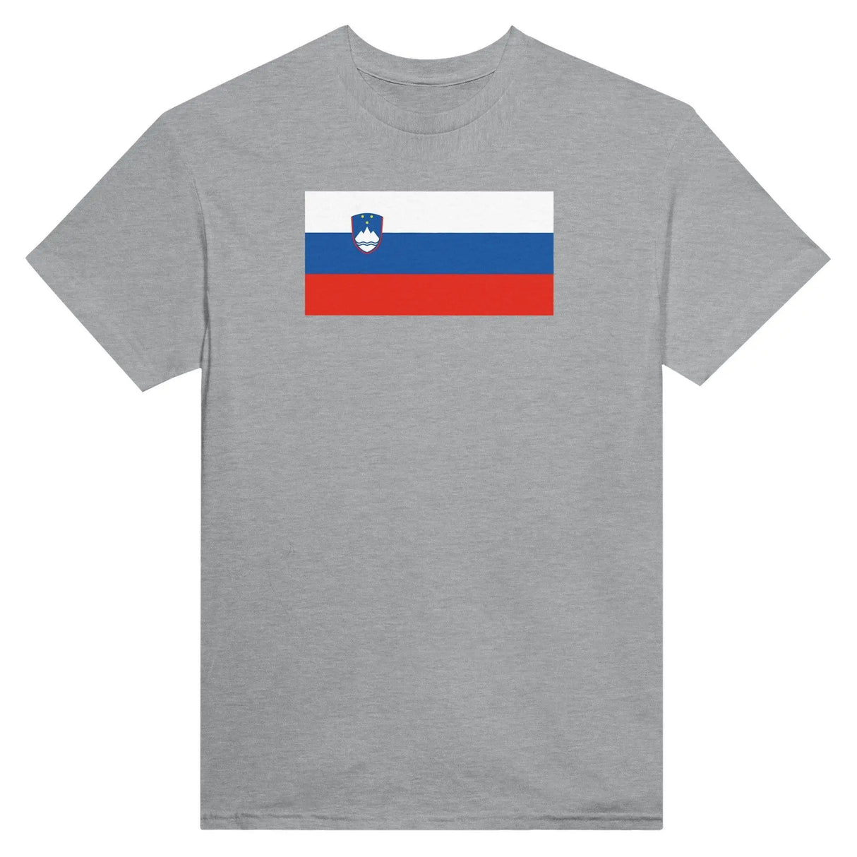 T-shirt drapeau slovénie coton mélangé broderie élégante