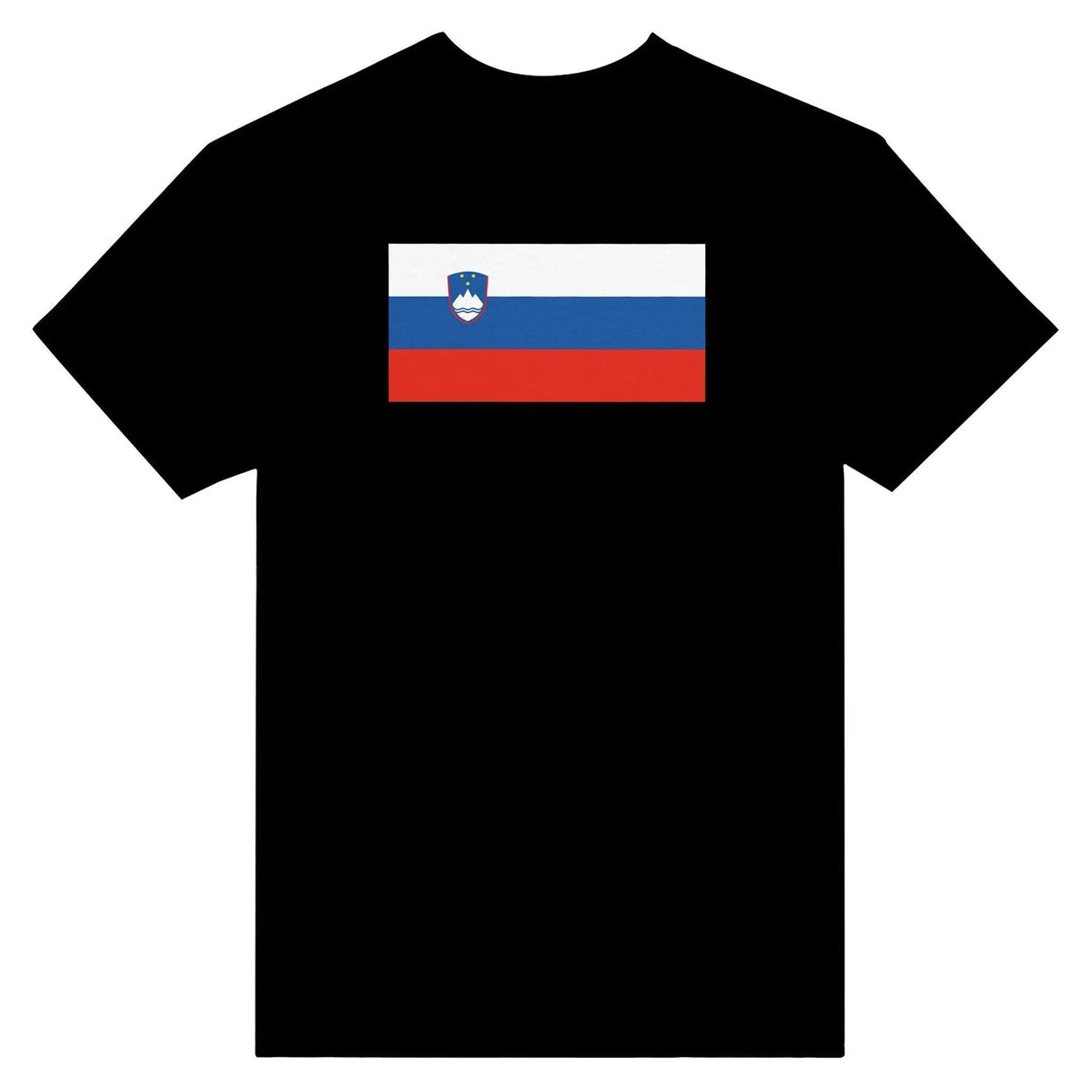 T-shirt drapeau slovénie coton mélangé broderie élégante