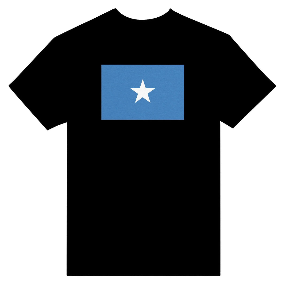 T-shirt drapeau somalie coton mélangé brodé élégant