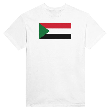T-shirt drapeau soudan brodé coton mélangé élégant