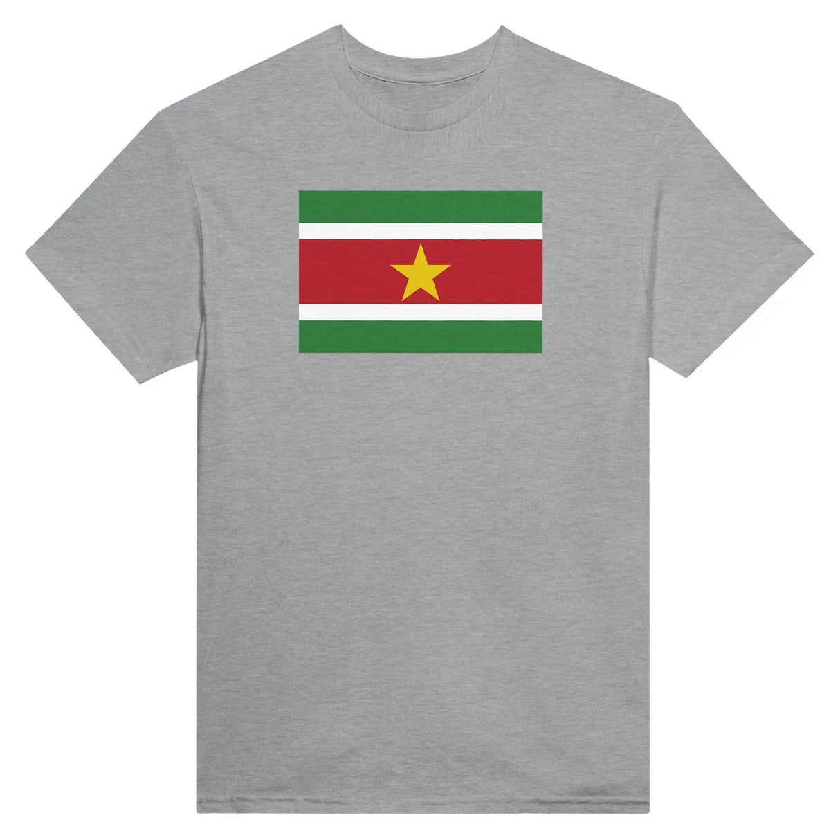 T-shirt drapeau suriname brodé coton mélangé élégant