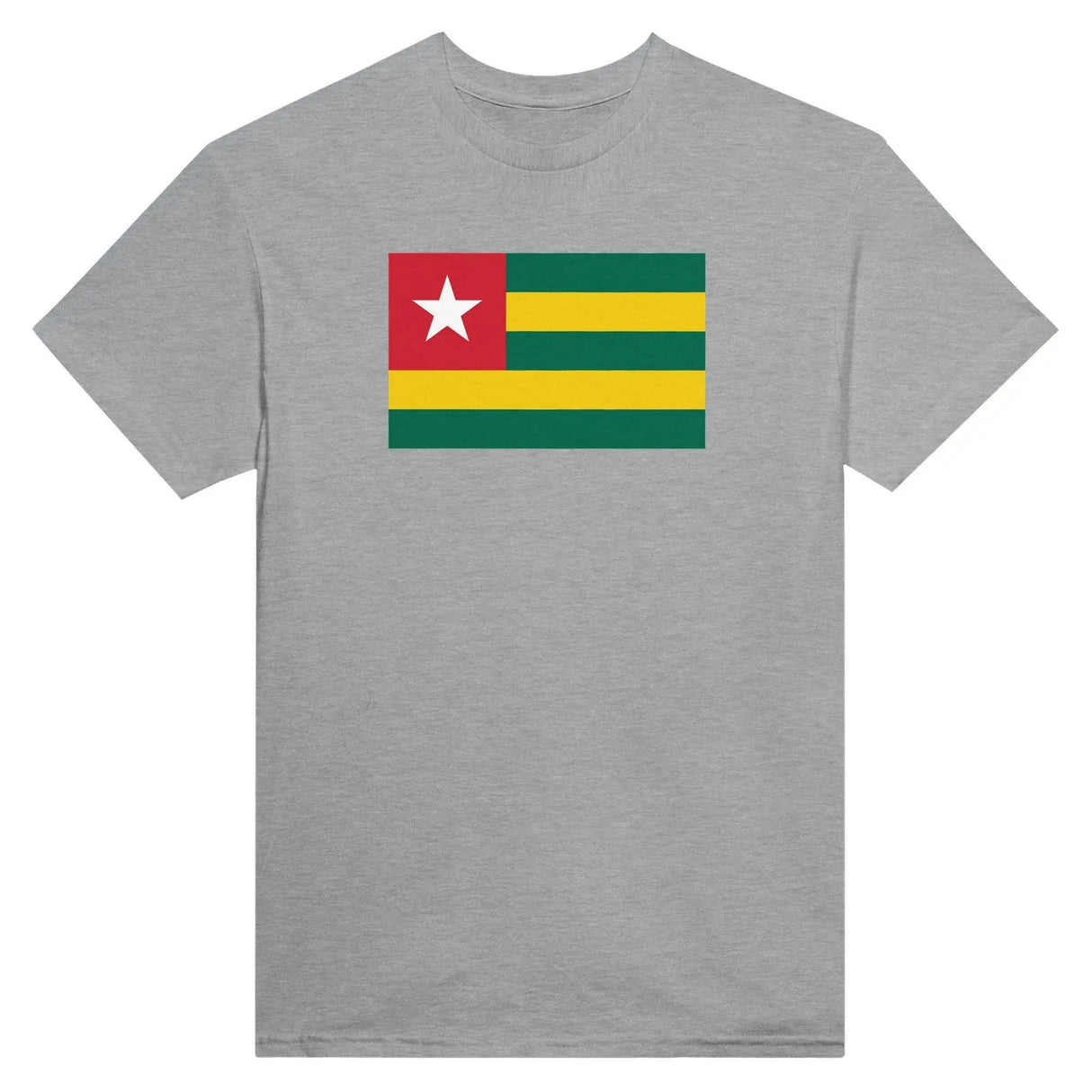 T-shirt drapeau togo brodé coton mélangé manches longues