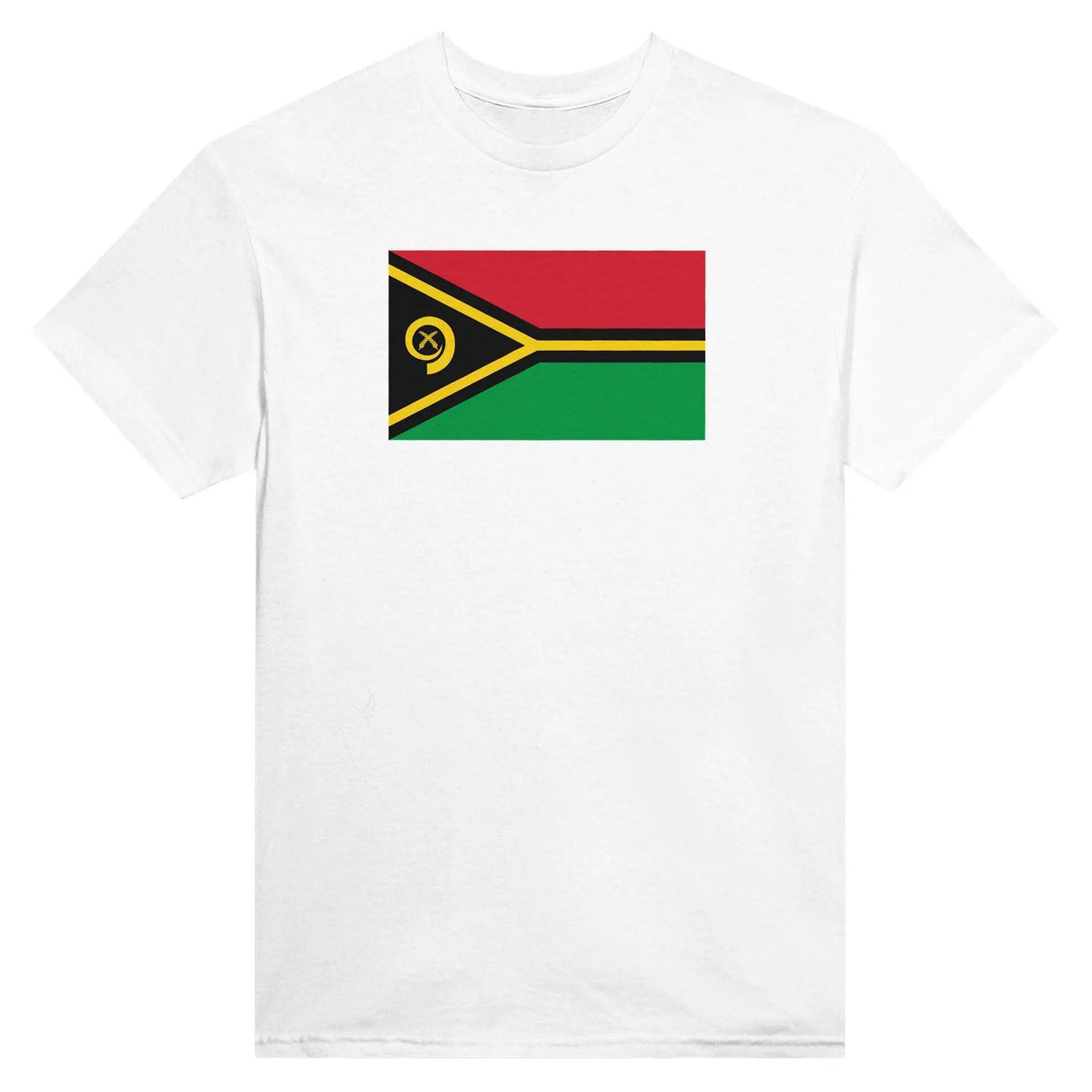 T-shirt drapeau vanuatu brodé coton mélangé élégant