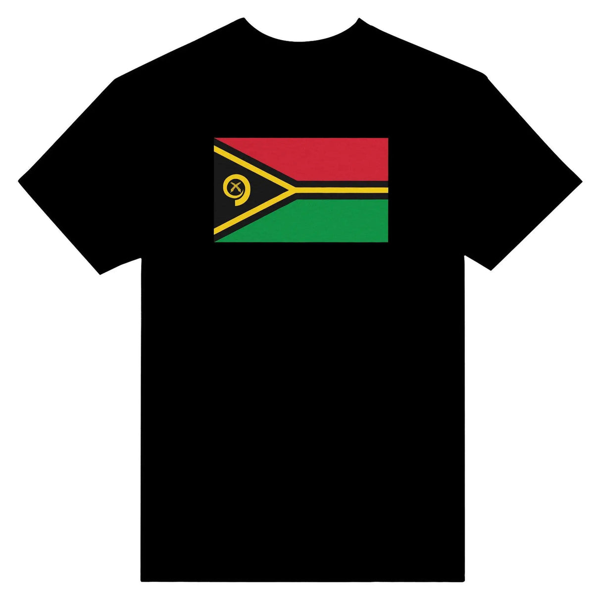 T-shirt drapeau vanuatu brodé coton mélangé élégant