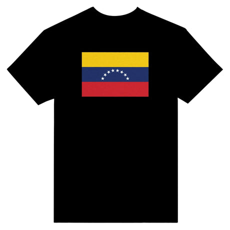 T-shirt drapeau venezuela coton épais brodé élégant