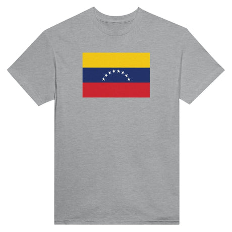 T-shirt drapeau venezuela coton épais brodé élégant