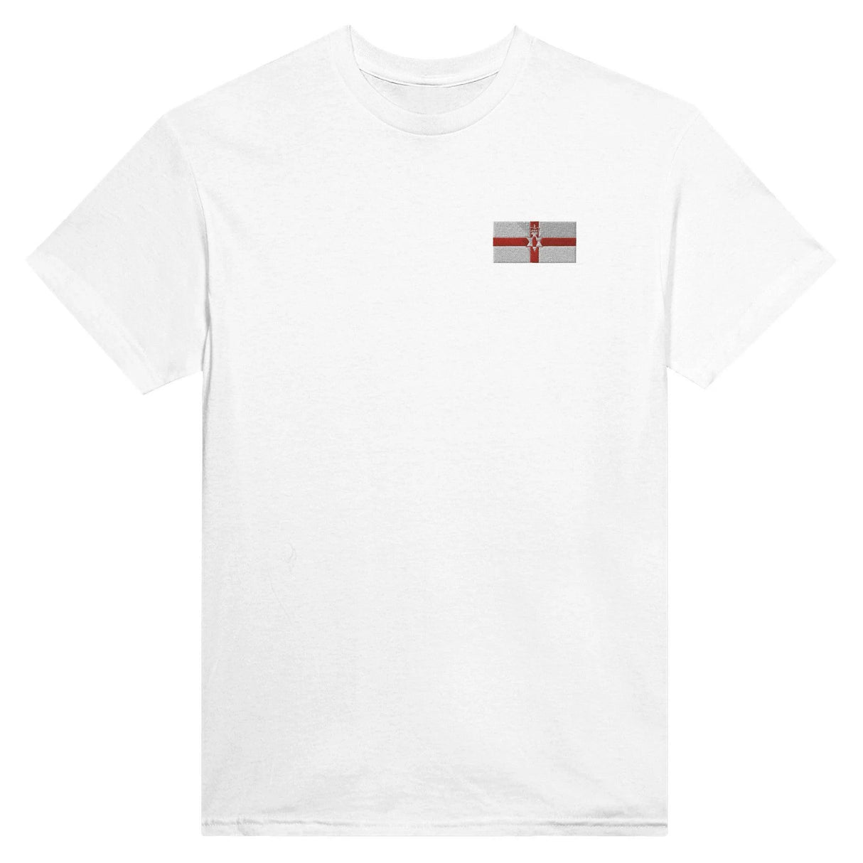 T-shirt irlande du nord broderie couleur coton épais