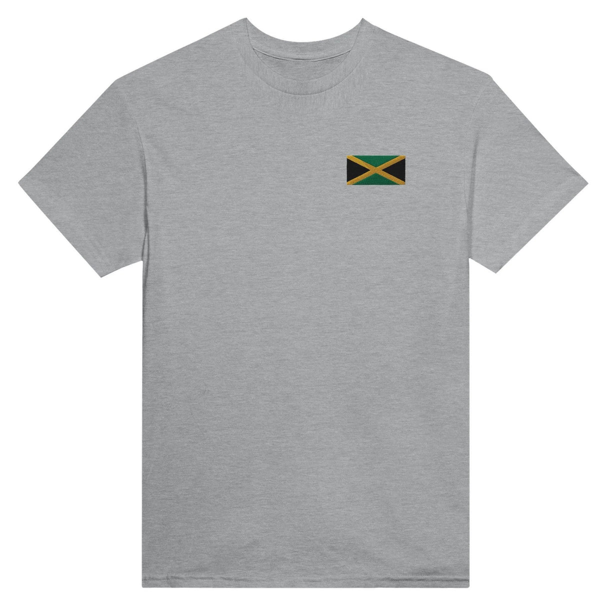 T-shirt jamaïque broderie couleur en coton épais melangé