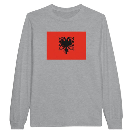 T-shirt manches longues albanie coton mélangé imprimé doux