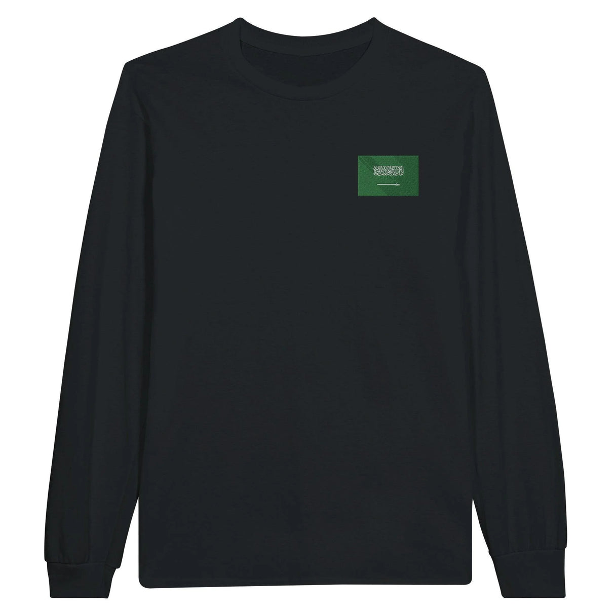 T-shirt manches longues arabie saoudite broderie coton mélangé