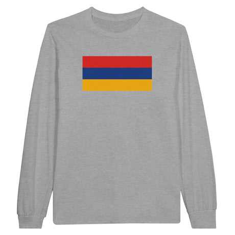 T-shirt manches longues arménie coton mélangé imprimé