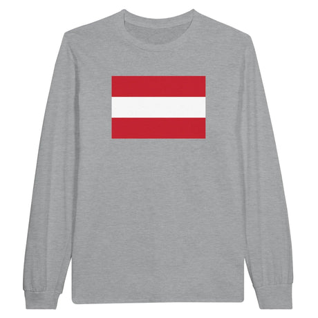 T-shirt manches longues autriche coton mélangé imprimé