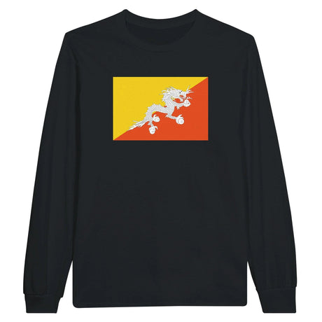 T-shirt manches longues bhoutan couleur coton mélangé doux