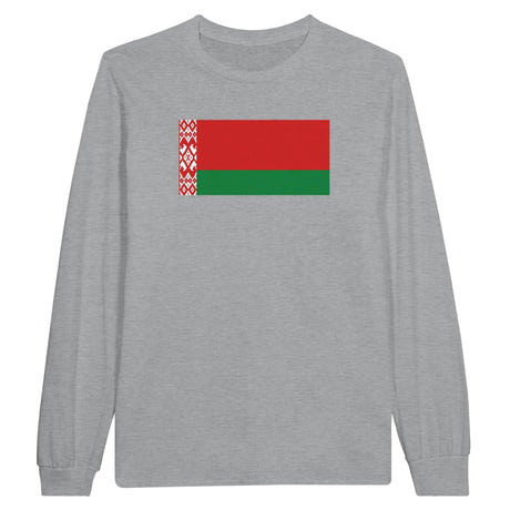 T-shirt manches longues biélorussie coton doux imprimé