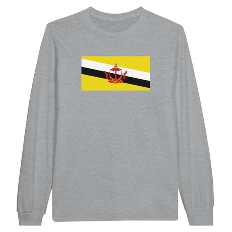 T-shirt manches longues brunei coton mélangé douceur exceptionnelle
