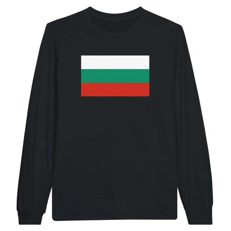 T-shirt manches longues bulgarie coton mélangé drapeau