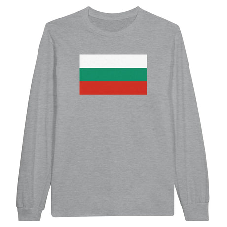 T-shirt manches longues bulgarie coton mélangé drapeau
