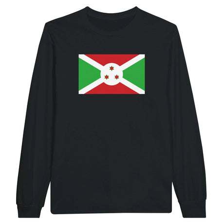 T-shirt manches longues burundi couleur coton mélangé doux