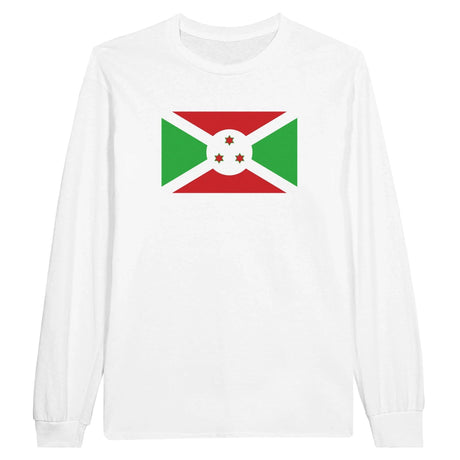 T-shirt manches longues burundi couleur coton mélangé doux