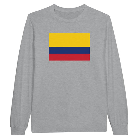 T-shirt manches longues colombie coton mélangé doux imprimé