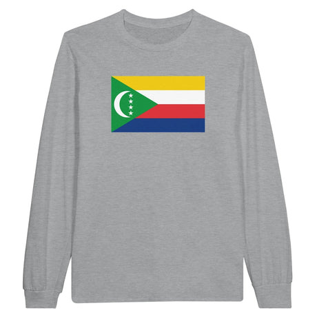 T-shirt manches longues comores coton mélangé imprimé doux