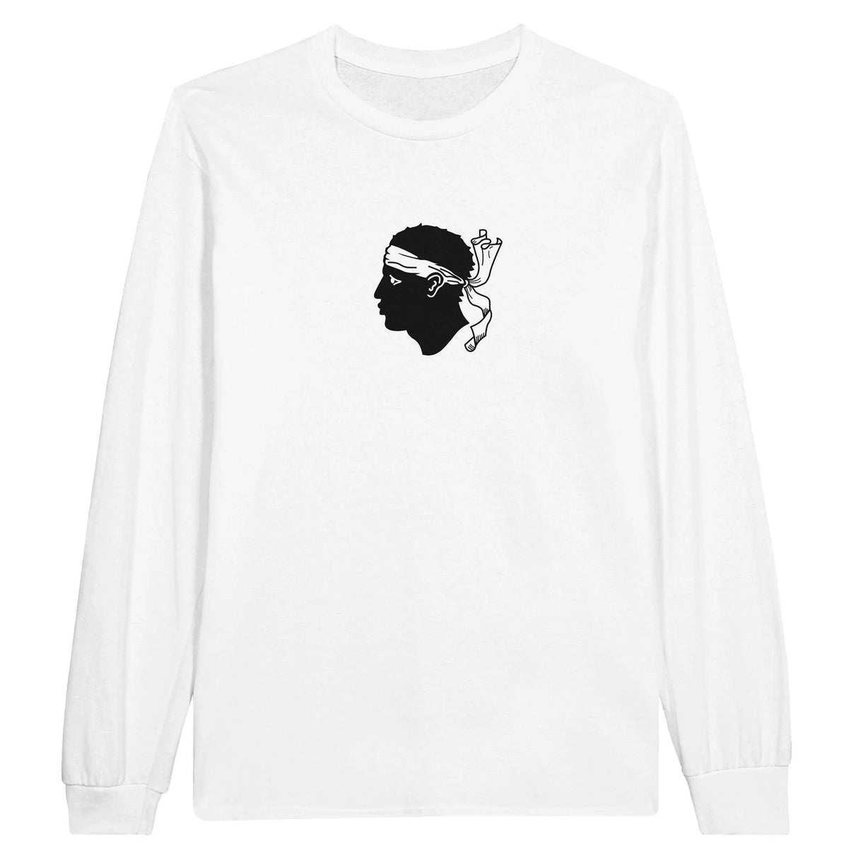 T-shirt manches longues corse couleur coton mélangé doux