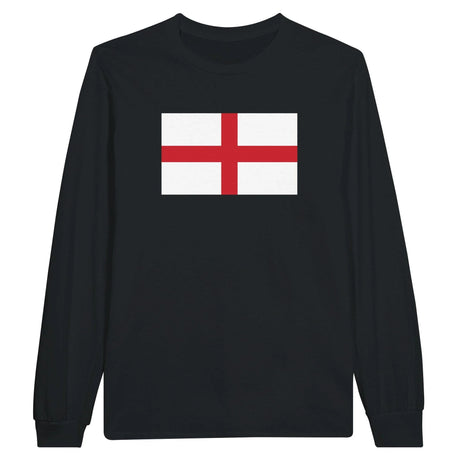T-shirt manches longues drapeau angleterre coton mélangé