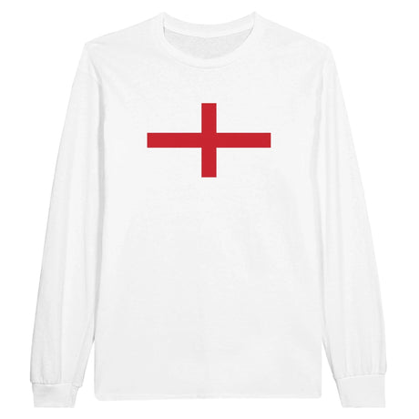 T-shirt manches longues drapeau angleterre coton mélangé